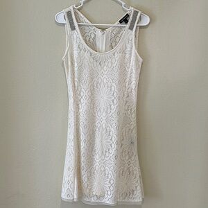 New Royal Underground Lace Lined Cream Dress. Size S.
